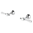 FIENZA - LILLIAN Lever Wall Top Assemblies with Ceramic White Handle