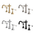 FIENZA - LILLIAN Lever Basin Set with Ceramic White Handle