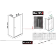 BELLA VISTA – Semi-Framed Shower Screen – Front and Return