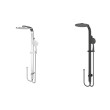 NERO - Rain Round Shower Set (Double Hose)