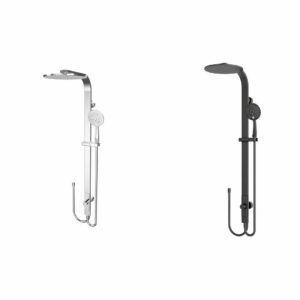 NERO - Rain Round Shower Set (Double Hose)