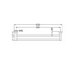 NERO - MECCA Double Towel Rail