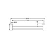 NERO - MECCA Double Towel Rail