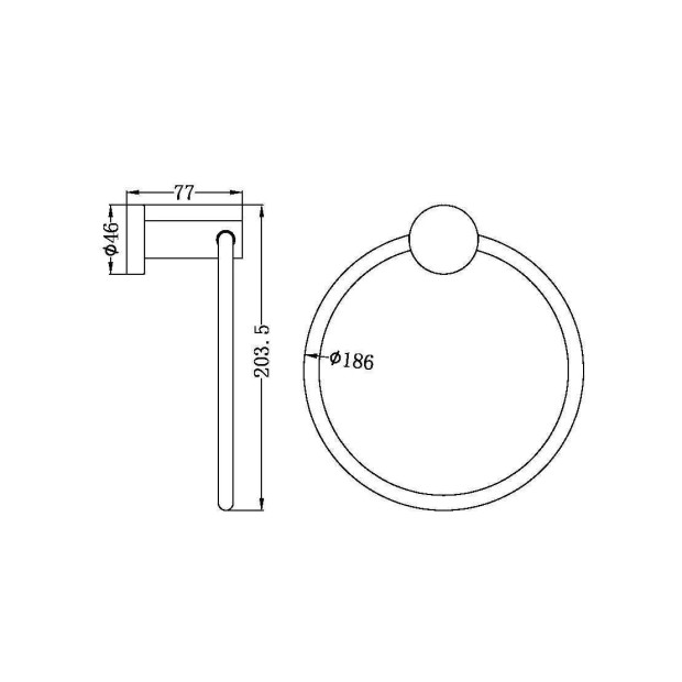 NERO - MECCA Towel Ring