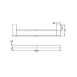 NERO - BIANCA Double Towel Rail 600mm/800mm