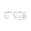 NERO - BIANCA Toilet Roll Holder with Phone Holder