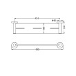 NERO - MECCA Metal Shower Shelf