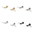 FIENZA - LILLIAN Lever Wall Top Assemblies with Ceramic White Handle