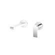 NERO - BIANCA Wall Basin Mixer With Separate Back Plate