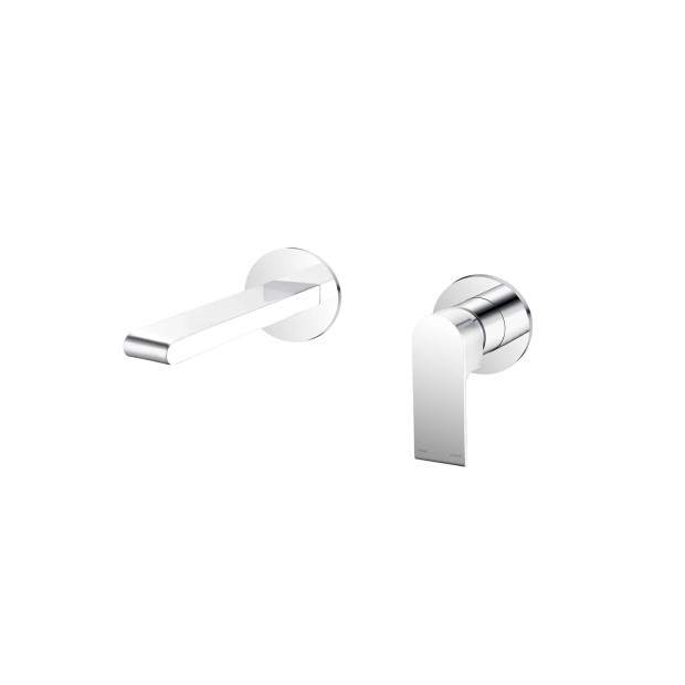 NERO - BIANCA Wall Basin Mixer With Separate Back Plate