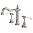 FIENZA - LILLIAN Lever Basin Set with Ceramic White Handle