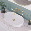 FIENZA - LILLIAN Lever Basin Set with Ceramic White Handle