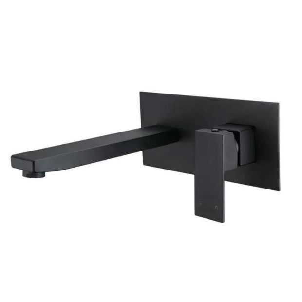 ECT - ACQUA BLACK Wall Bath/Basin Mixer in Matte Black