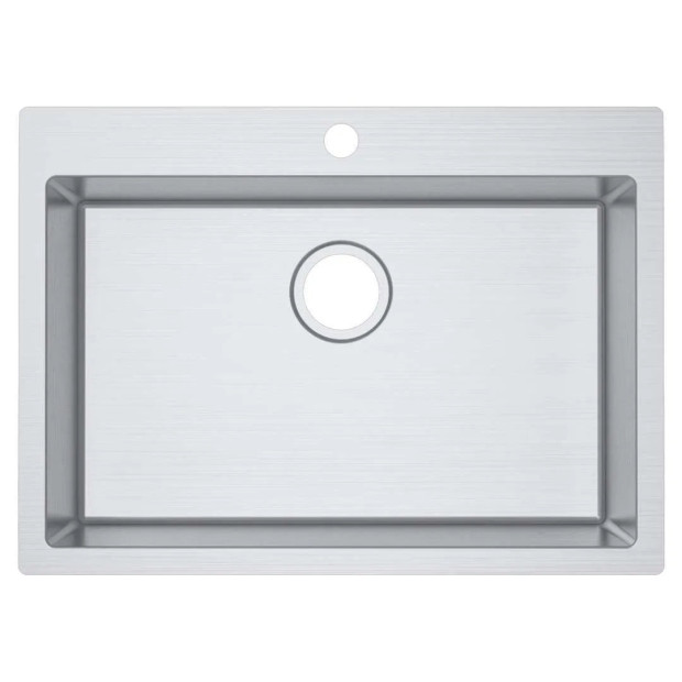 ECT - IMPACT Stainless Steel Large Single Bowl Top Mounted Sink