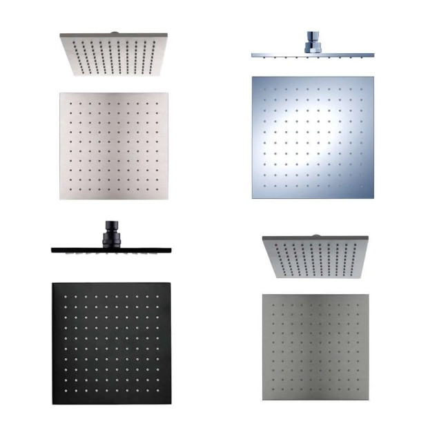 NERO - Square Shower Head (250mm)