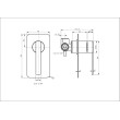 ECT - ROMEO Shower mixer in Chrome