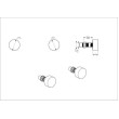 ECT - VIVO Basin/Bath set with hot and cold handle in Matte Black