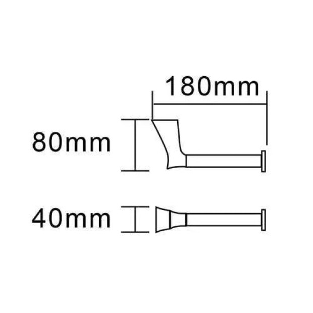ECT - EXON Toilet Roll Holder in Chrome