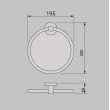 ECT - NIKO towel ring in Brushed Nickel
