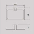 ECT - QUBI towel ring in Chrome