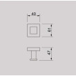ECT - QUBI single robe hook in Chrome