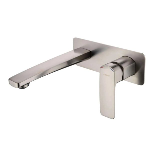 ECT - BRAVO II Wall Basin/Bath Set in Brushed Nickel