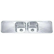 ECT - DANTE Double Bowl with Double Drainer Sink