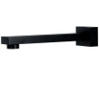 ECT - ACQUA BLACK Square Bath Spout in Matte Black