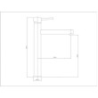 ECT - JESS Tower Basin Mixer in Brushed Nickel