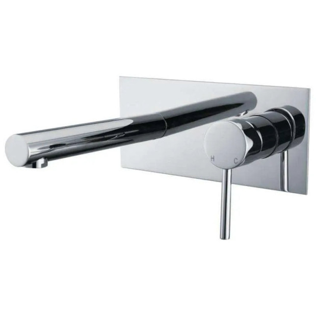 ECT - JESS Pin Handle Bath Mixer Set With Straight Spout in Chrome