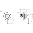 ECT - JESS Pin Handle Shower Mixer in Matte Black