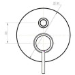 ECT - JESS Pin Handle Shower Mixer with Diverter in Chrome