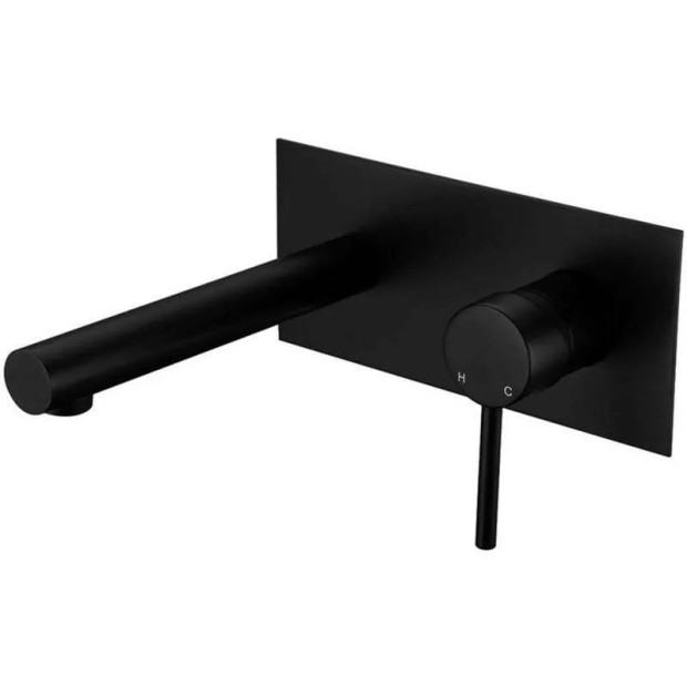 ECT - JESS Pin Handle Bath Mixer Set with Straight Spout in Matte Black