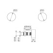 ECT - VIVO Wall Top Assembly with cartridge in Matte Black