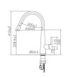 ECT - JESS Goose Neck Sink Mixer With Pull Out Magnet Head in Chrome