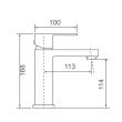 ECT - ACQUA BLACK Basin Mixer in Matte Black