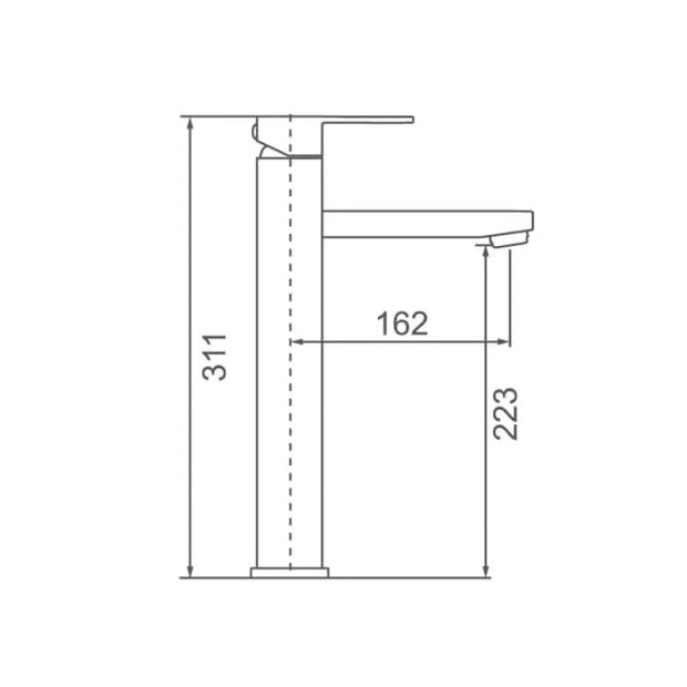 ECT - ACQUA BLACK Tower Basin Mixer in Matte Black