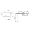ECT - ACQUA BLACK Wall Bath/Basin Mixer in Matte Black