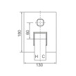 ECT - ACQUA BLACK Shower Mixer with Divertor in Matte Black