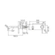 ECT - KENZO Wall Basin/Bath Set in Brushed Nickel