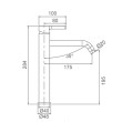 ECT - KENZO High Basin Mixer in Brushed Nickel