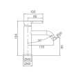 ECT - KENZO Basin Mixer in Brushed Nickel