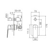 ECT - BRAVO II Shower Mixer With Diverter in Matte Black