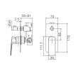 ECT - BRAVO II Shower Mixer with Diverter in Chrome