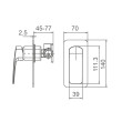 ECT - BRAVO II Shower Mixer in Chrome