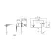 ECT - BRAVO II Wall Basin/Bath Set in Matte Black