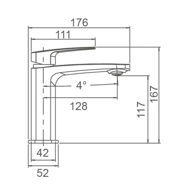 ECT - BRAVO II Basin Mixer in Chrome