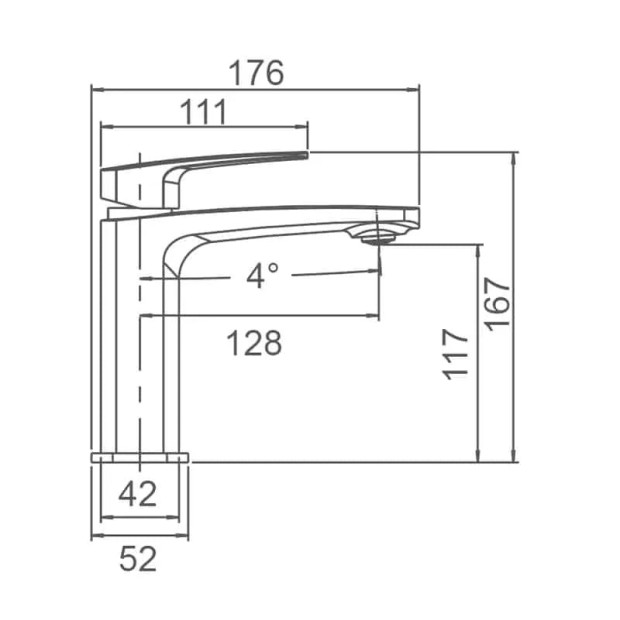 ECT - BRAVO II Basin Mixer in Brushed Nickel