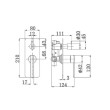 ECT - ROMEO Shower mixer with diverter in Chrome