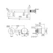 ECT - VIVO Basin/Bath mixer set with progressive cartridge in Brushed Nickel